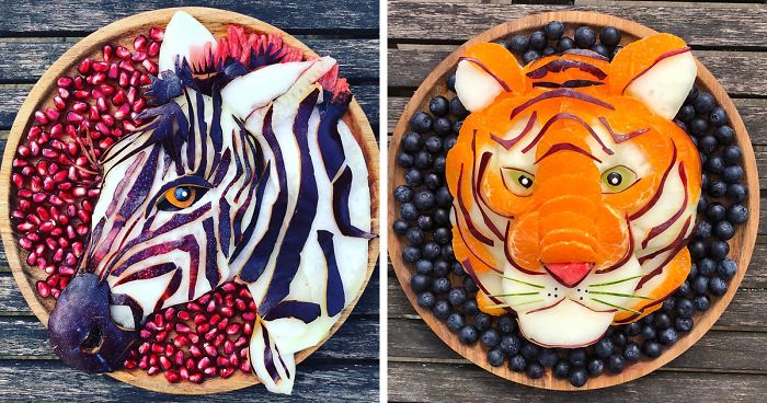 I Turn Food Into Art To Make My Sons Eat More Fruit And Veggies (70 Pics)