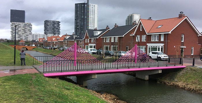 Euros Bills Were Intentionally Drawn Not To Represent Real Bridges, So This Guy Built Them One By One On This River