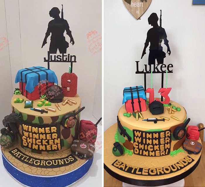 Sample Photo I Gave To The Cake Decorator vs. My Son’s Cake