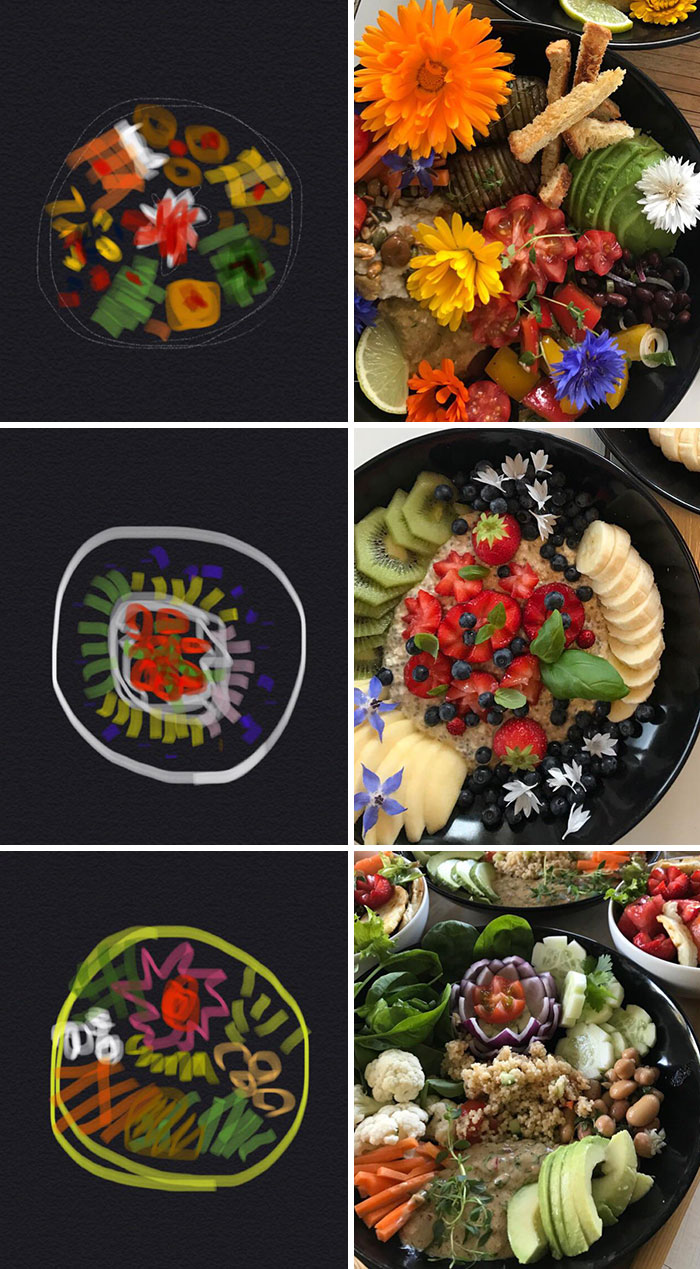 How My Mom Planned The Plates vs. How She Made Them