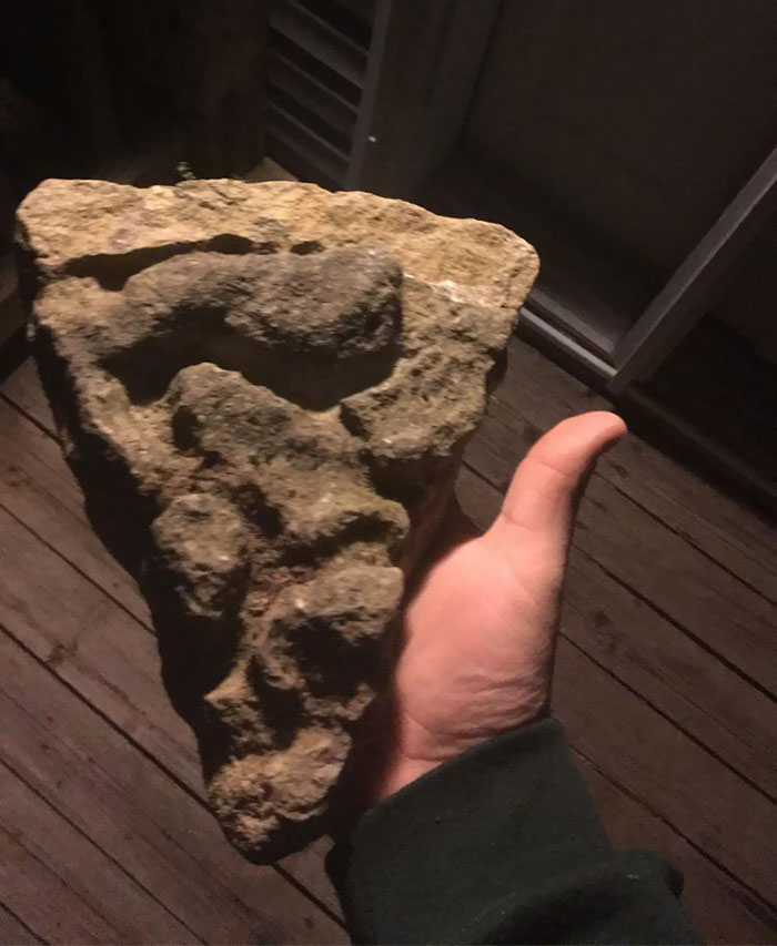 This Rock I Found While Hiking That Looks Like A Slice Of Pizza