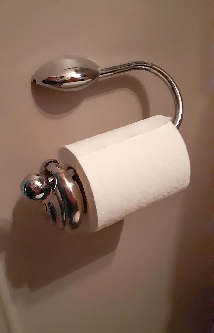 My Girlfriend And I Have An Ongoing Argument About Which Direction The Toilet Paper Roll Should Face. Today I've Decided To Assert My Dominance With A Padlock