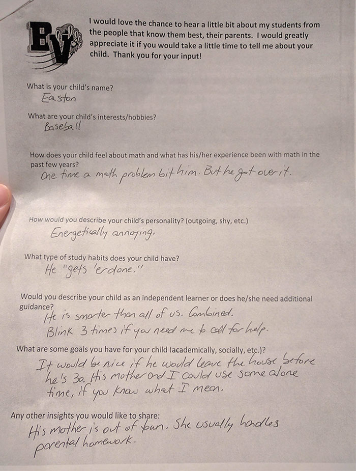 My Brother's High School Math Teacher Assigned Parental Homework. My Dad Was Not Happy