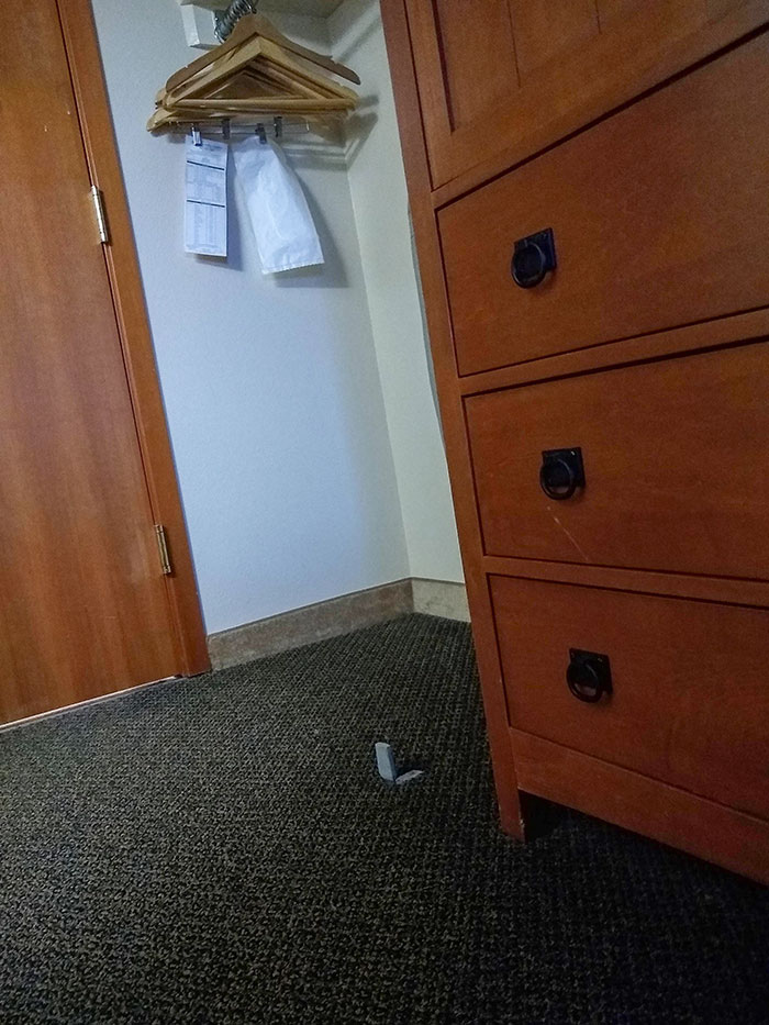 The Door Stopper At My Hotel. I Present The "Toe Buster 5000"