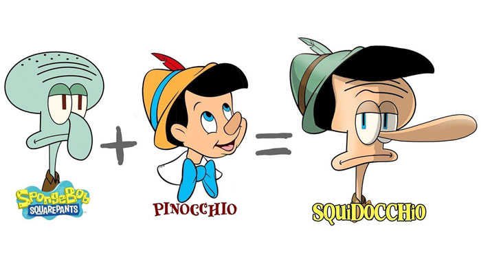 Artist Fuses Together 30 Of The Most Beloved Cartoon Characters, And The Series Goes Viral