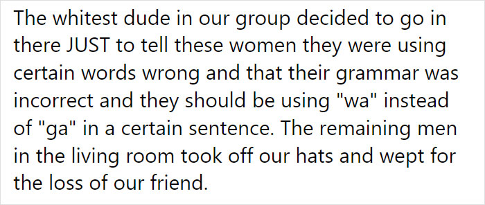 White Dude Decides To Commit Social Suicide By Correcting Japanese Lady's Grammar White Dude Decides To Commit Social Suicide By Correcting Japanese Lady's Grammar
