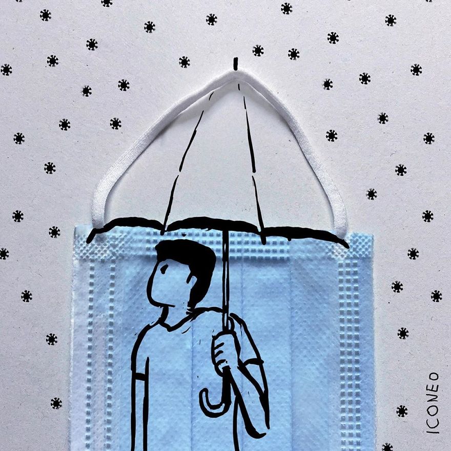 Illustrations-Masks-Pandemic-Steffen-Kraft-Iconeo