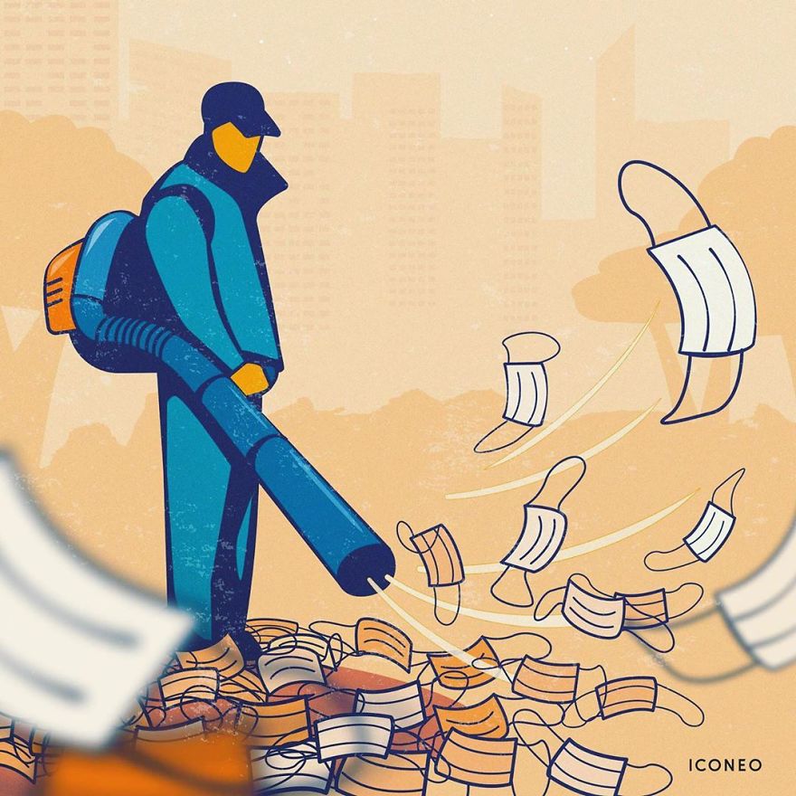 Illustrations-Masks-Pandemic-Steffen-Kraft-Iconeo