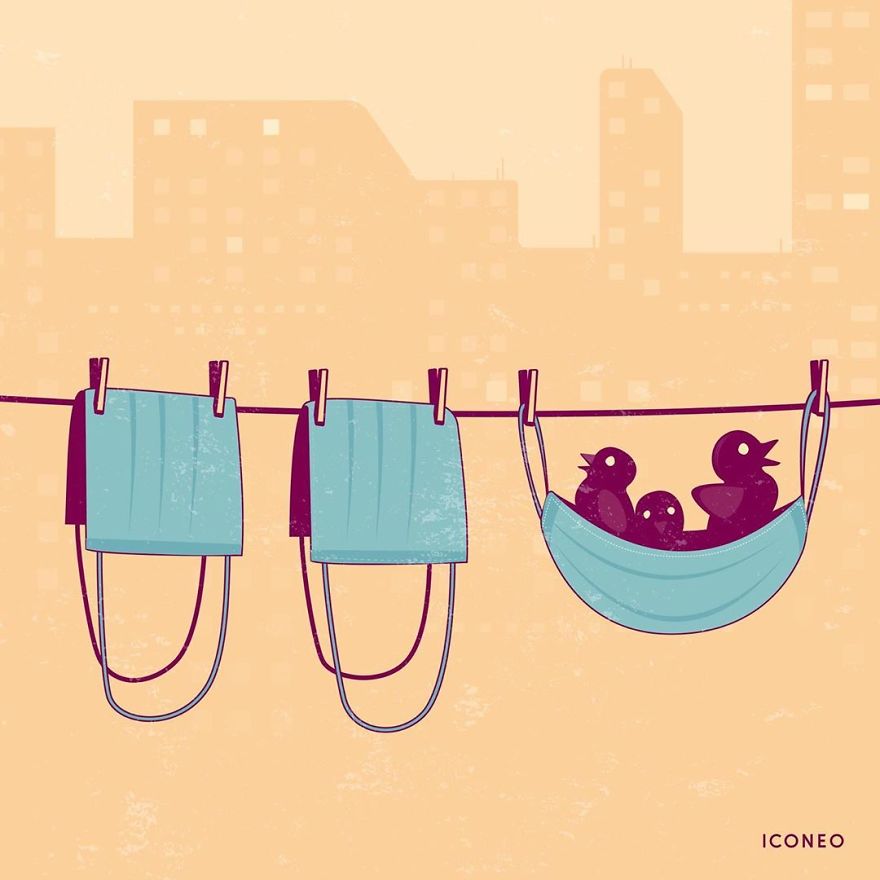 Illustrations-Masks-Pandemic-Steffen-Kraft-Iconeo