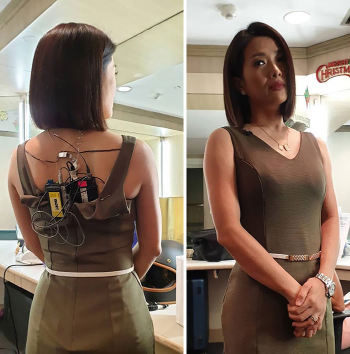 What TV News Anchors Look Like From The Back vs. From The Front