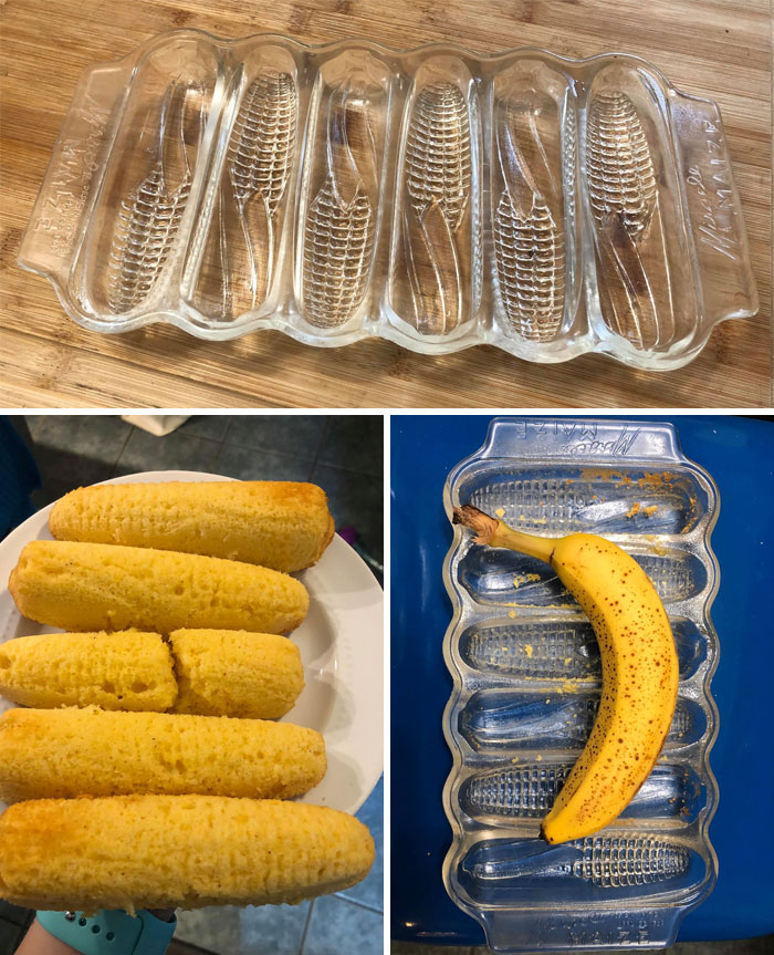 Found This Cool Glass Cornbread Pan At The Goodwill Outlet In Dayton, Oh A While Back. Finally Tried It Out! Apparently It’s From The Late 1930s/Early 40s!