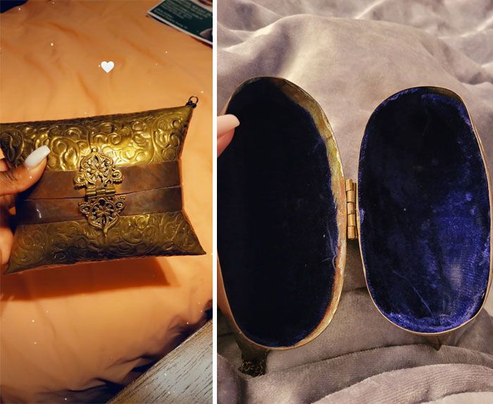 This Is Something My Mom Definitely Would Have Had And Worn And Thought She Was "Stylin" Its Purple Velvet On The Inside Me And My Moms Favorite Color