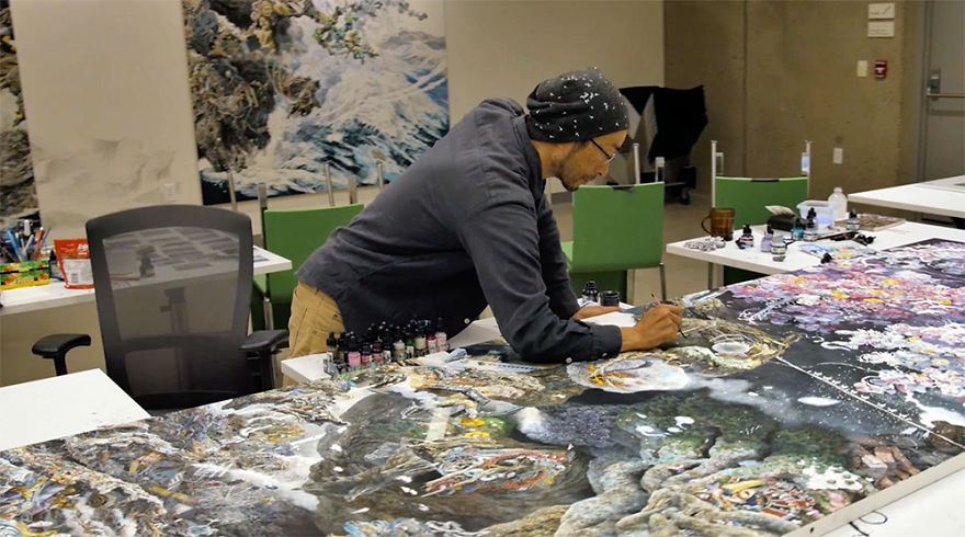 Japanese Artist Fits Entire Worlds Into His Drawings, And His Surreal Works Take Him Years (28 Pics) Japanese Artist Fits Entire Worlds Into His Drawings, And His Surreal Works Take Him Years (28 Pics)