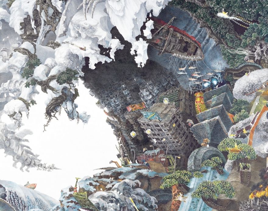 Japanese Artist Fits Entire Worlds Into His Drawings, And His Surreal Works Take Him Years (28 Pics) Japanese Artist Fits Entire Worlds Into His Drawings, And His Surreal Works Take Him Years (28 Pics)