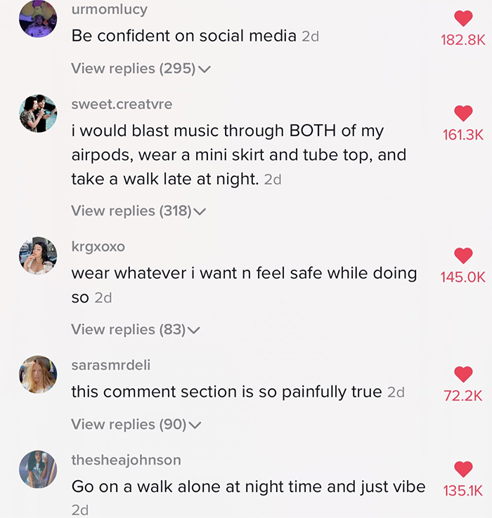18 Saddening Replies To The Question ‘What Would You Do If There Were No Men On Earth For 24 Hours’ Shared On TikTok 18 Saddening Replies To The Question ‘What Would You Do If There Were No Men On Earth For 24 Hours’ Shared On TikTok