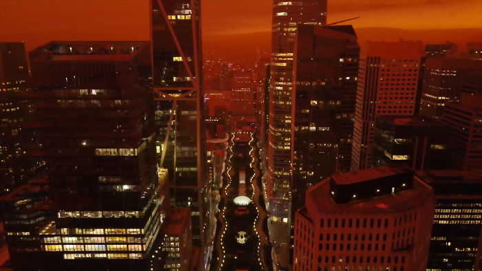 Drone Footage Of San Francisco Engulfed In Wildfire Set To The 'Blade Runner 2049' Soundtrack Goes Viral Drone Footage Of San Francisco Engulfed In Wildfire Set To The 'Blade Runner 2049' Soundtrack Goes Viral