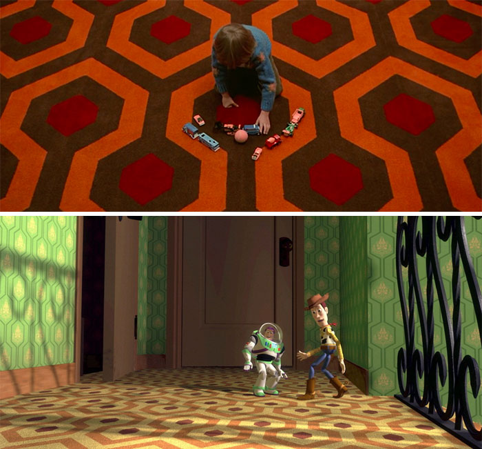 The Carpet At Sid’s House In Toy Story (1995) Was Intentionally Made The Same As The Carpet At The Overlook Hotel In The Shining (1980), One Of Many References To The Horror Film Throughout The Pixar Series