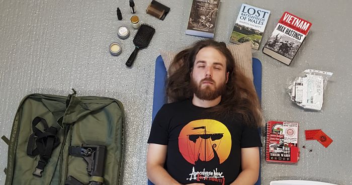 People Show What Items They Value The Most, Pose With Them As If They Were Buried As Per Old Burial Traditions