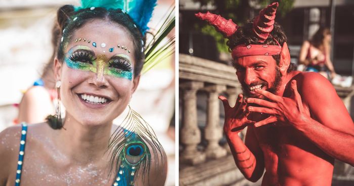 My 59 Photos Of People With The Most Creative Costumes And Makeup Spotted At Rio Carnival