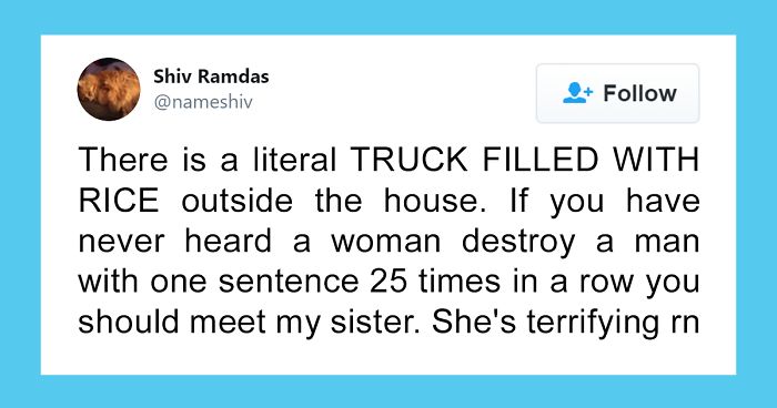 Indian Man Gets Tired Of Buying Rice Every Day, Orders A Whole Truck To Their Home, Hilarity Ensues
