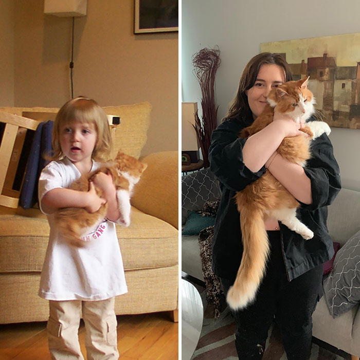 Happy Birthday, Meatball. 17 Years Old Today And Still Acts Like He’s A Kitten