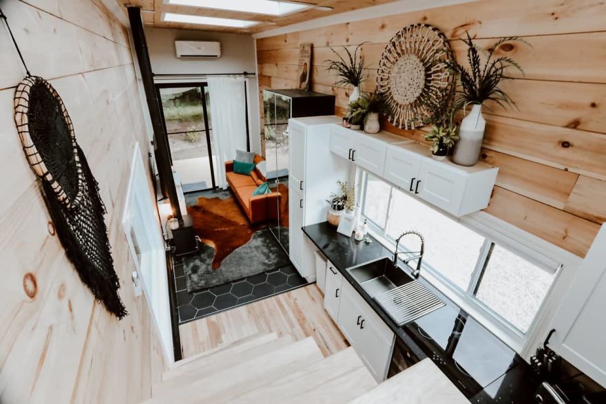 Stunning New Build Tiny House With Four Skylights. Stunning New Build Tiny House With Four Skylights.