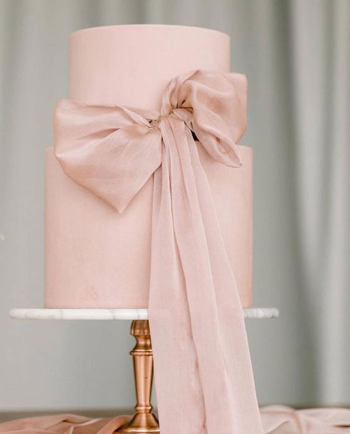 Bow Wedding Cake