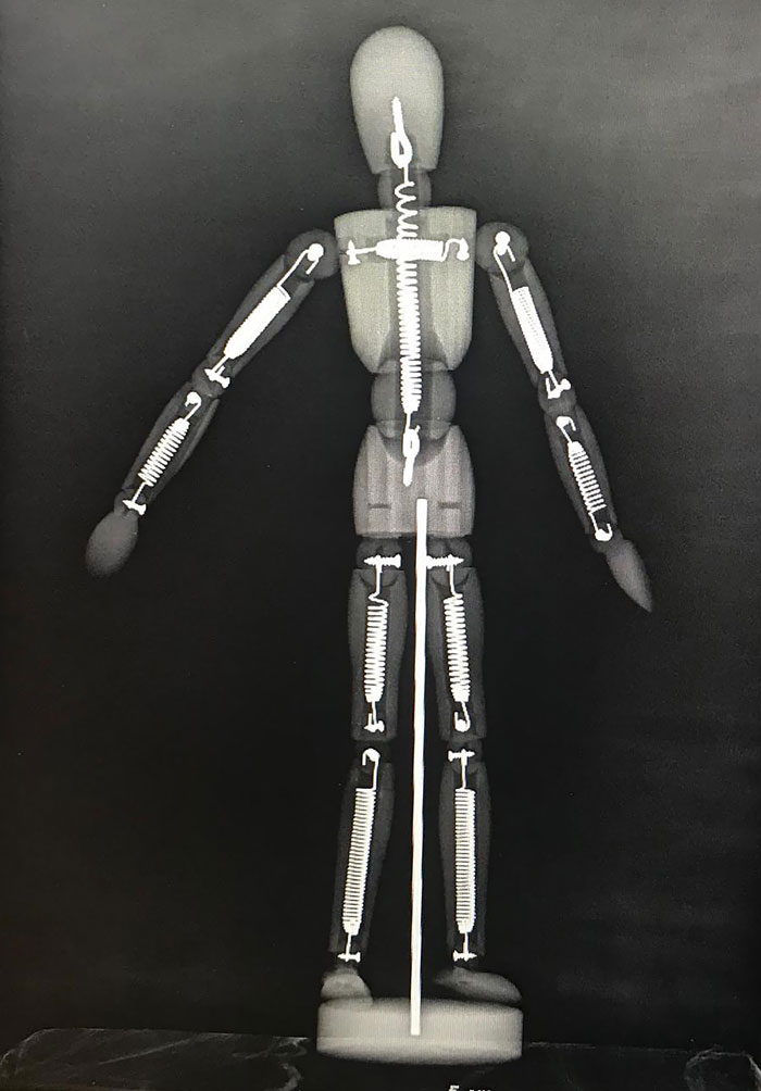 A Wooden Adjustable Doll. Some Interesting Bits In The Inside