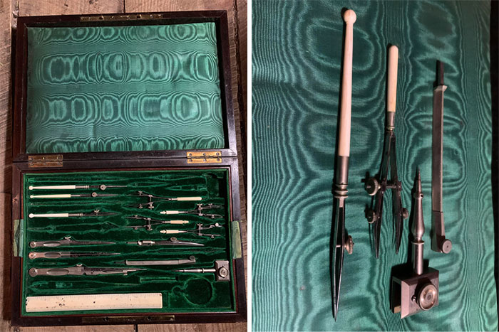 I Inherited This From My Grandpa. It Probably Belonged To My Great Grandpa. What Are The Tools Used For? Drawing? It Came With A Vintage How To Sketch Book