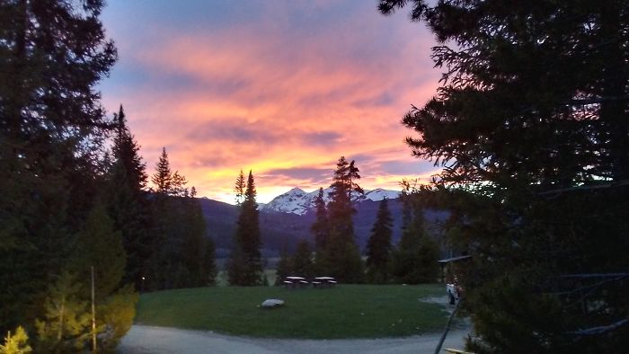 This Sunset In The Rocky Mountains