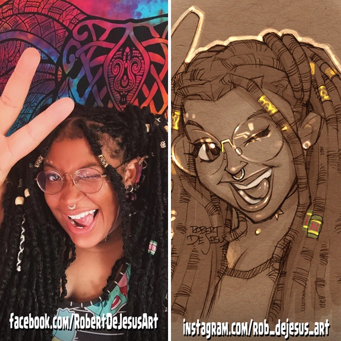 Robert Dejesus' Fun Illustrated Portraits