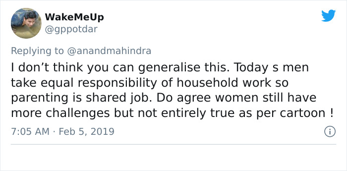 Someone Shares An Illustration On How Much Harder It Is For Women In The Workplace, Man Responds With His Edited Version Someone Shares An Illustration On How Much Harder It Is For Women In The Workplace, Man Responds With His Edited Version