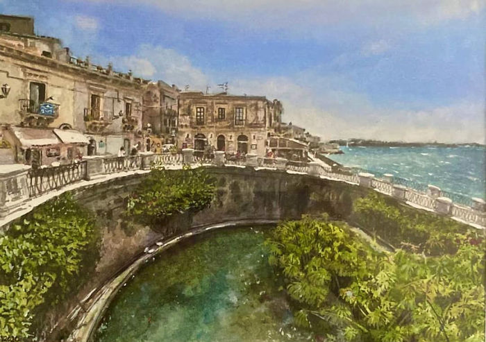 Close Up Of My Landscape Of Ortigia, This Is The Fountain Of Aretusa
