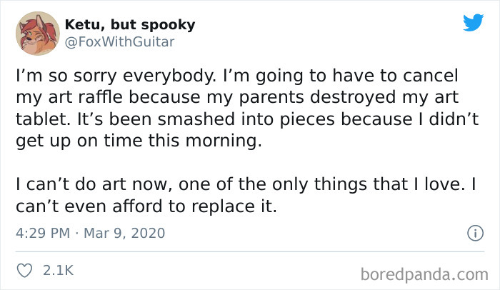 Insane Parents Destroy Their Child’s Art Tablet For... Not Getting Up On Time