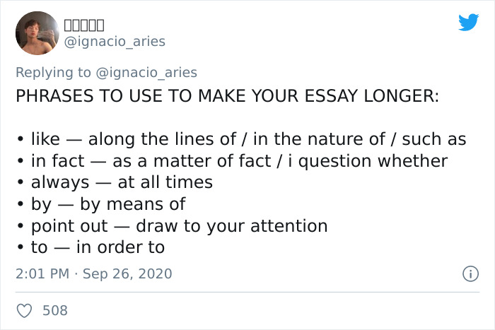 Phrases to make essay longer