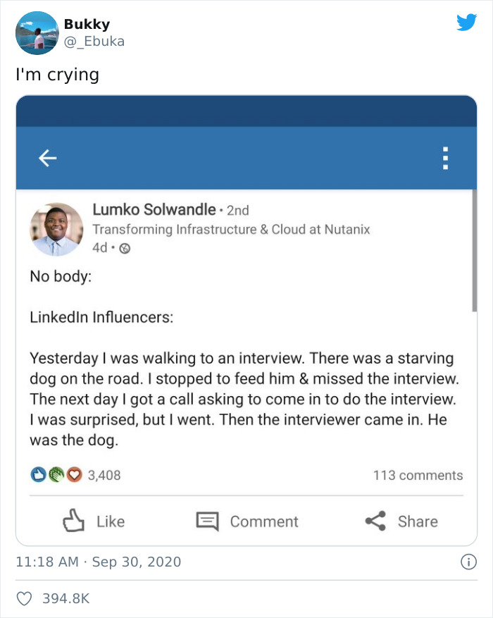 Man Makes A Mocking Post Poking Fun At LinkedIn Influencers And People Are Cracking Up Man Makes A Mocking Post Poking Fun At LinkedIn Influencers And People Are Cracking Up