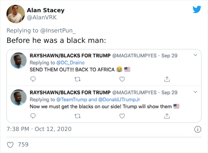 Fake Black Trump Supporter On Twitter Forgets To Crop Out Google Search For His Profile Pic, And It’s Cracking People Up Fake Black Trump Supporter On Twitter Forgets To Crop Out Google Search For His Profile Pic, And It’s Cracking People Up