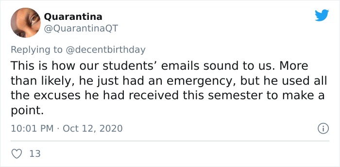 Professor Sends An Email To His Students Explaining Why The Class Is Postponed, And It's A Wild Ride