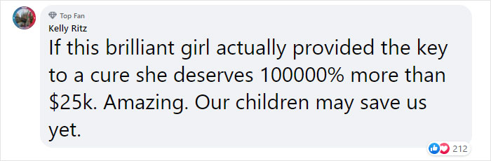 14-Year-Old Girl Wins $25K For Finding A Possible COVID Cure 14-Year-Old Girl Wins $25K For Finding A Possible COVID Cure