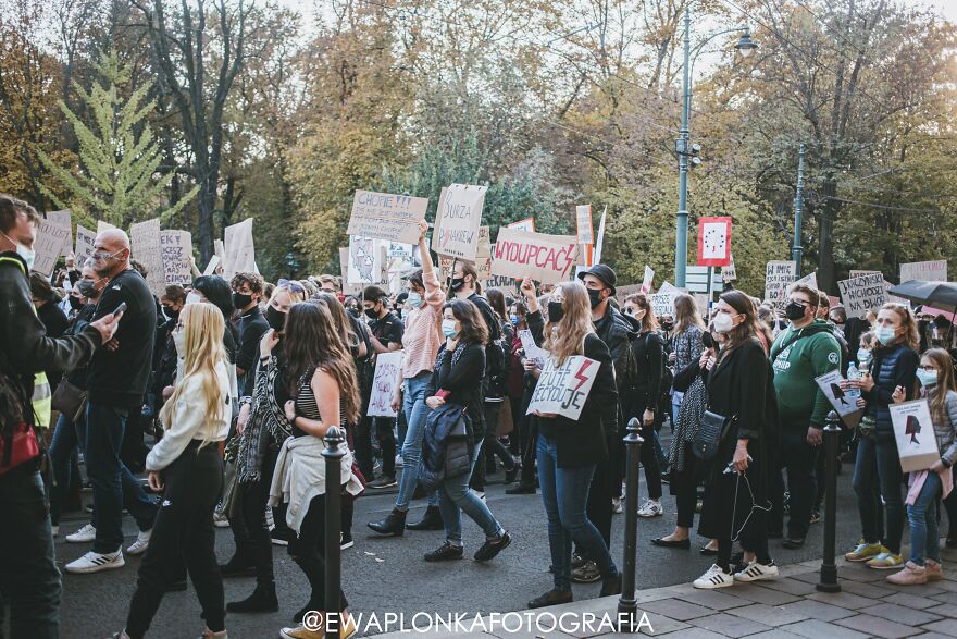 People Are Protesting In Poland Against New Laws That Ban Abortion