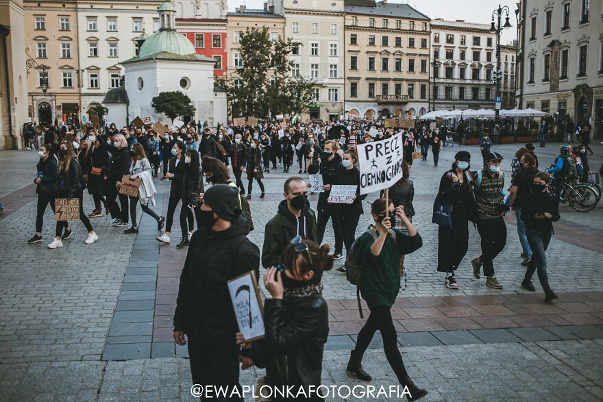 People Are Protesting In Poland Against New Laws That Ban Abortion