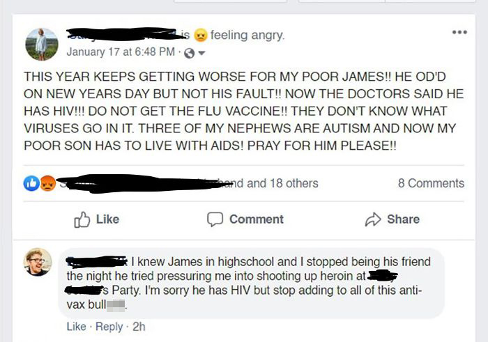 Lady Tries To Blame Vaccines After Her Junky Son Contracts Hiv