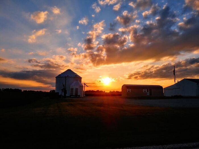 Country Road In My Hometown Of Fishers Indiana