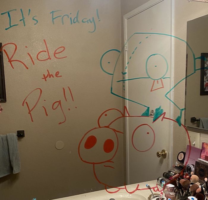 Husband-Bathroom-Mirror-Doodles-Drawings