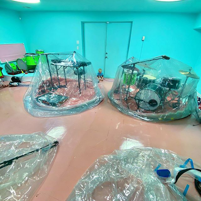 The Flaming Lips Hold A Socially Distanced 'Bubble' Concert Where Everyone's In Their Own Personal Space Bubble