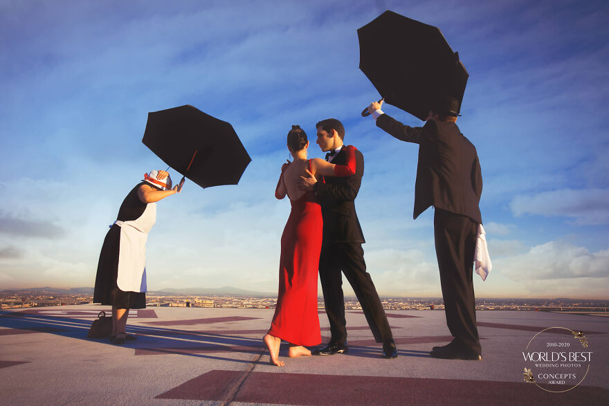 This Surreal Capture Of A Couple Dancing On A Roof, By Callaway Gable