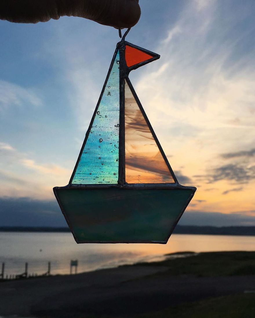 Boat With The Sunset