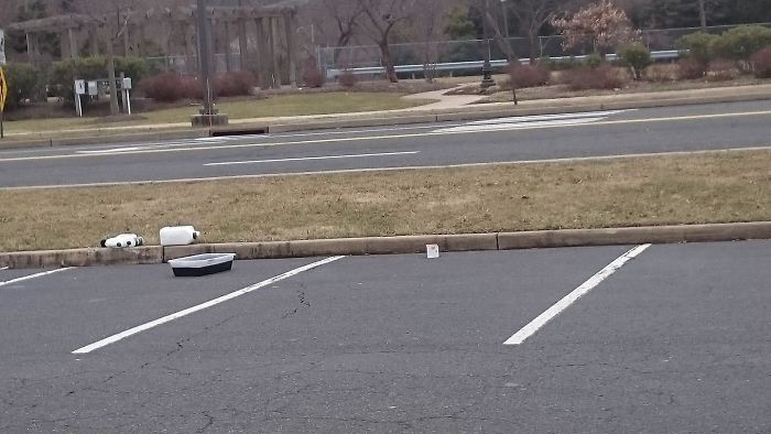 Walmart Customer Decided The Price For The Oil Change Was Too High, So He Did It Himself In The Parking Lot And Left This