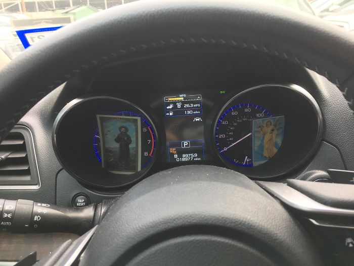 Jesus Has The Wheel, The Saints Have The Tach. And Speedometer