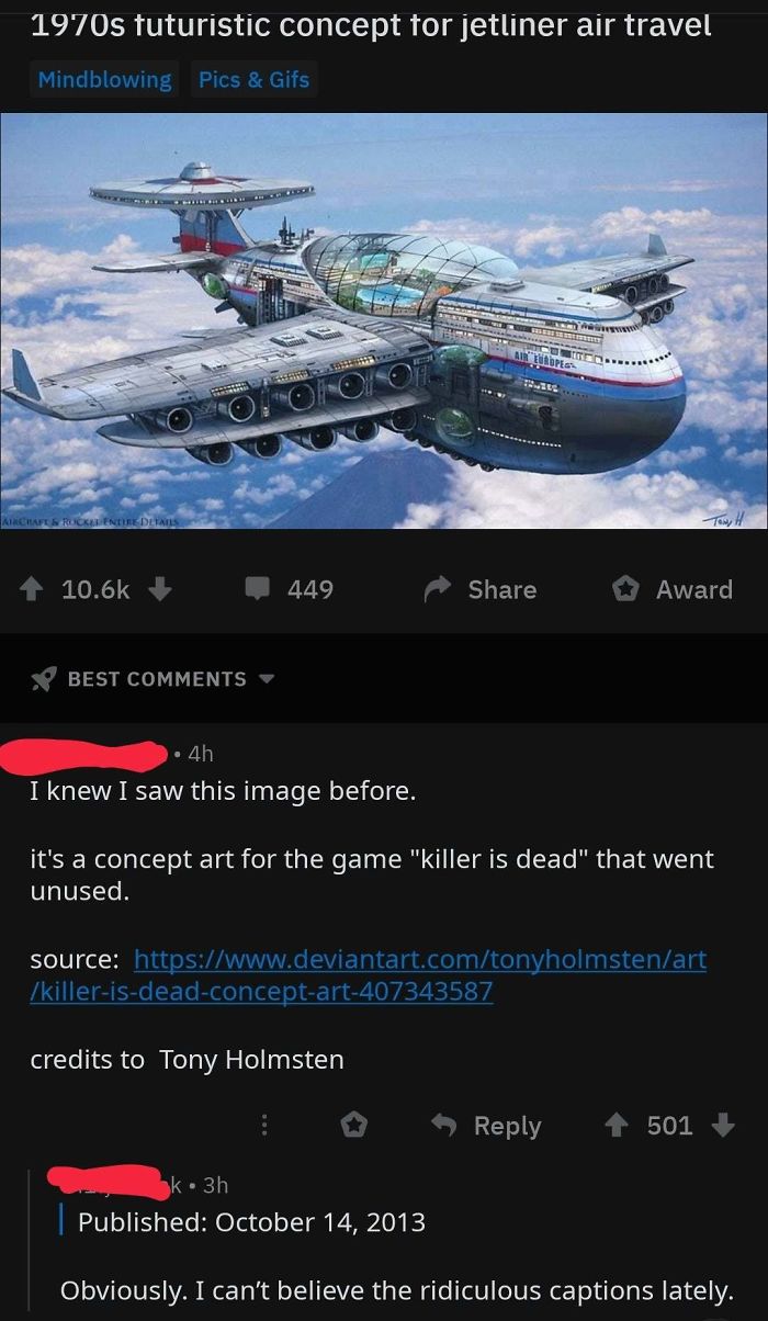 Nice Concept Plane From The 1970s....or Maybe Not